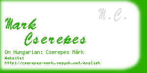 mark cserepes business card